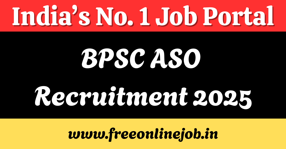BPSC ASO Recruitment 2025