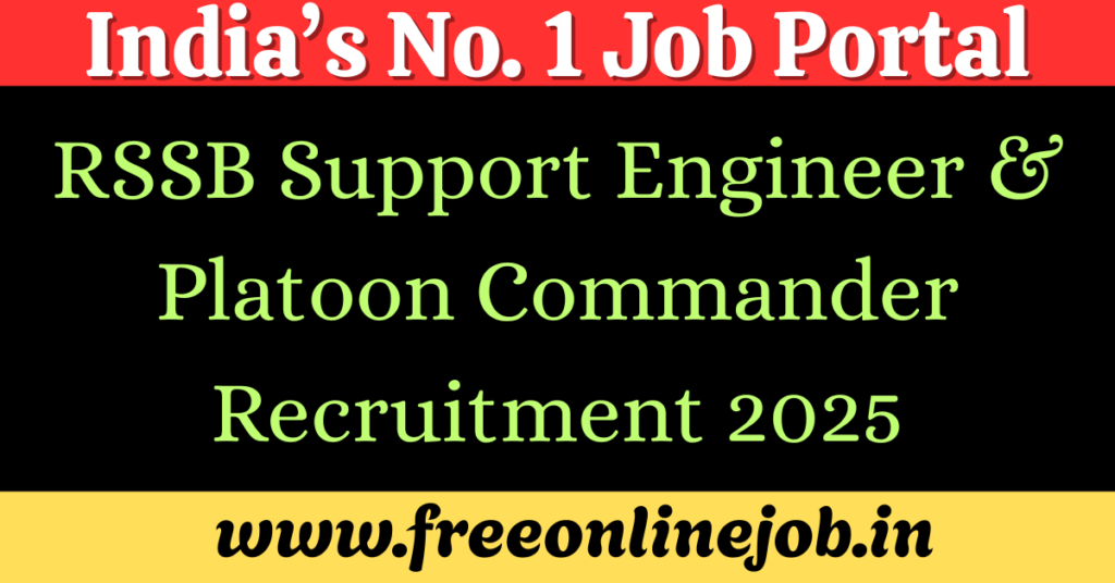 RSSB Support Engineer & Platoon Commander Recruitment