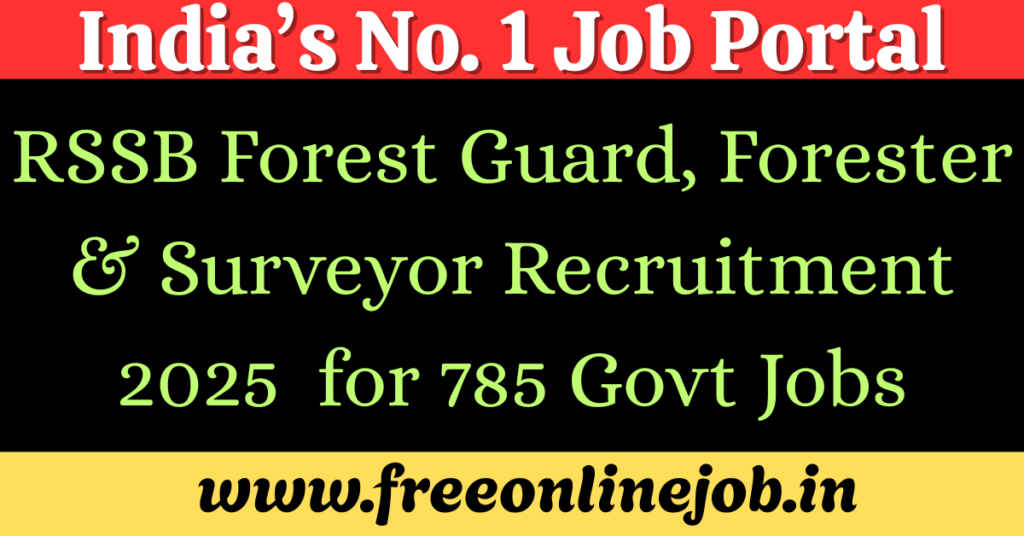 RSSB Forest Guard, Forester & Surveyor Recruitment