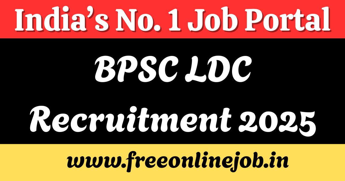 BPSC LDC Recruitment 2025