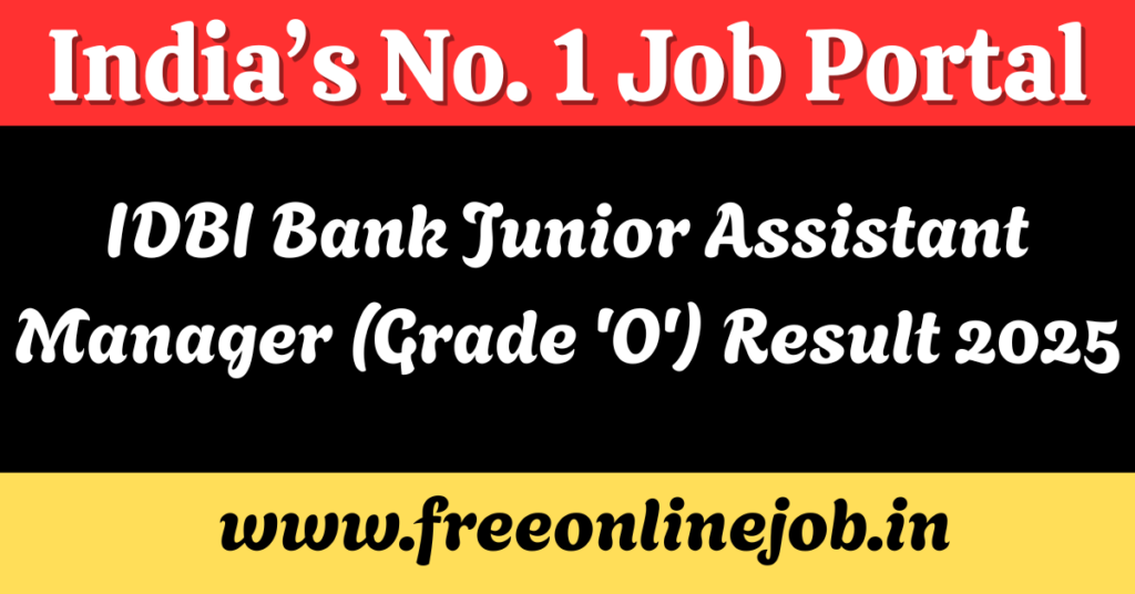 IDBI Bank Junior Assistant Manager JAM Interview Letter 2025