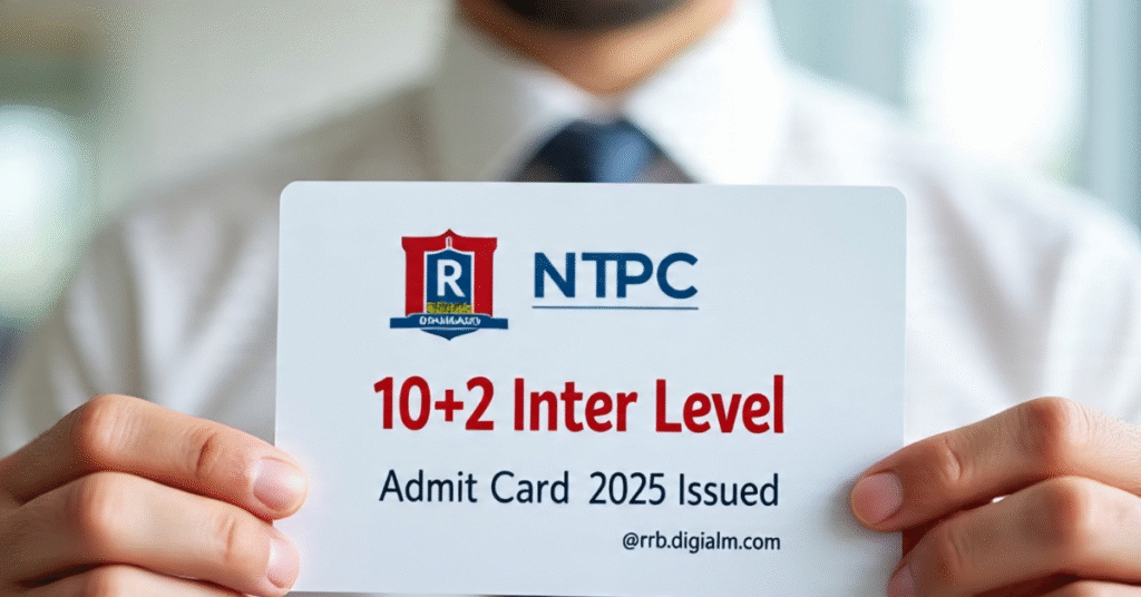 Railway RRB NTPC 10+2 Inter Level Admit Card 2025