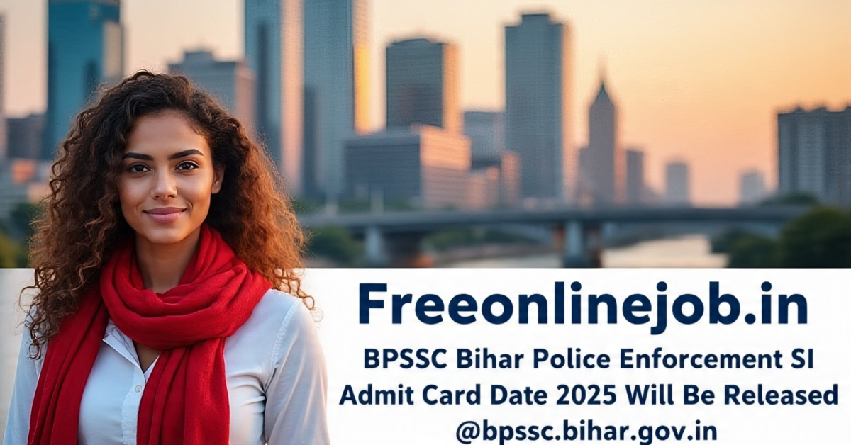 BPSSC Bihar Police Enforcement SI Admit Card Date 2025