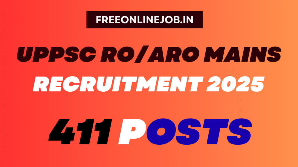 UPPSC RO/ARO Mains Recruitment 2025