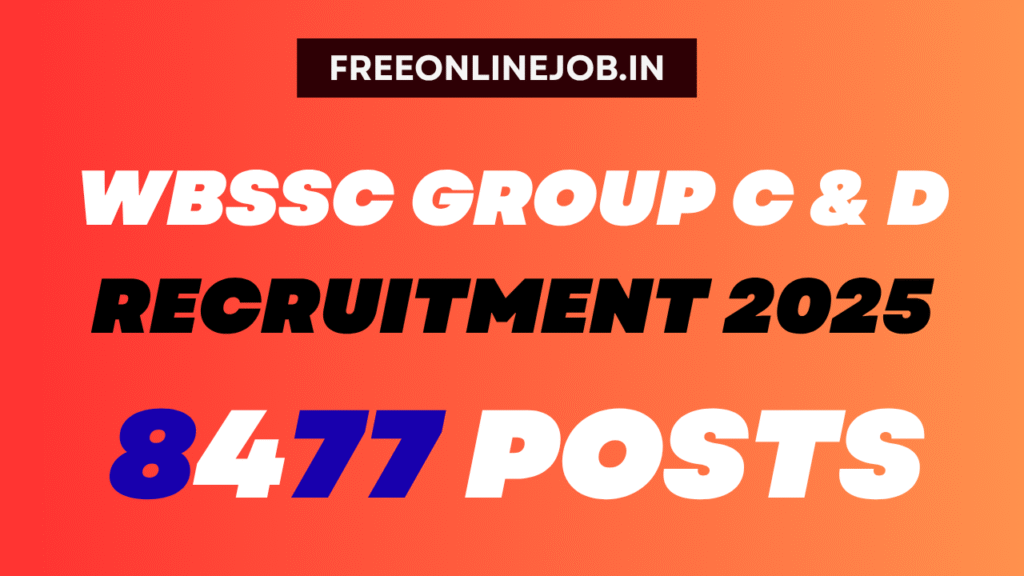 WBSSC Group C & D Recruitment 2025